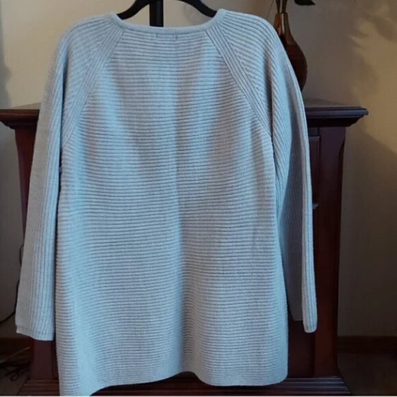 A.N.A sweater. Size L Top light gray fancy casual formal cardigan - Picture 5 of 7